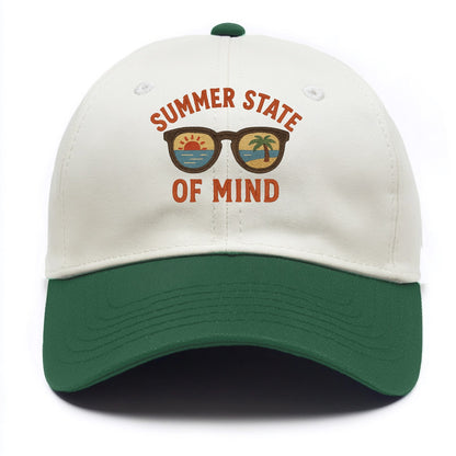 Summer State Of Mind  - Two Tone Cap - Green