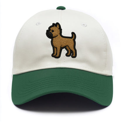 Affenpinscher - Contemporary wiry design - Two Tone Cap - Green