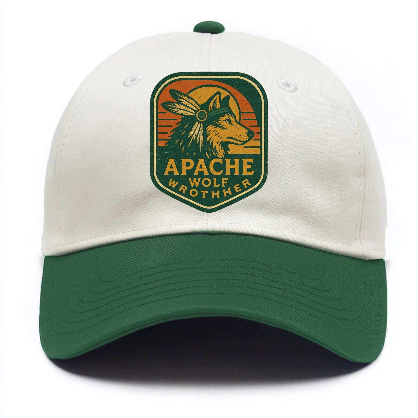 Apache Wolf Brother  - Two Tone Cap - Green