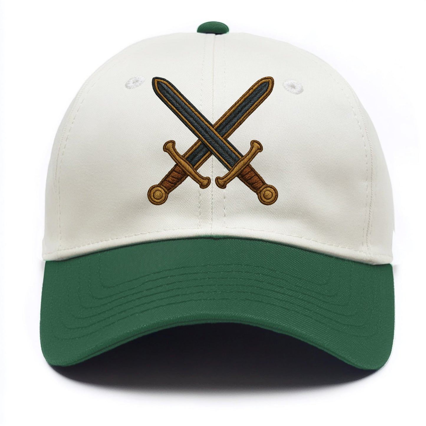 Crossed Swords  - Two Tone Cap - Green