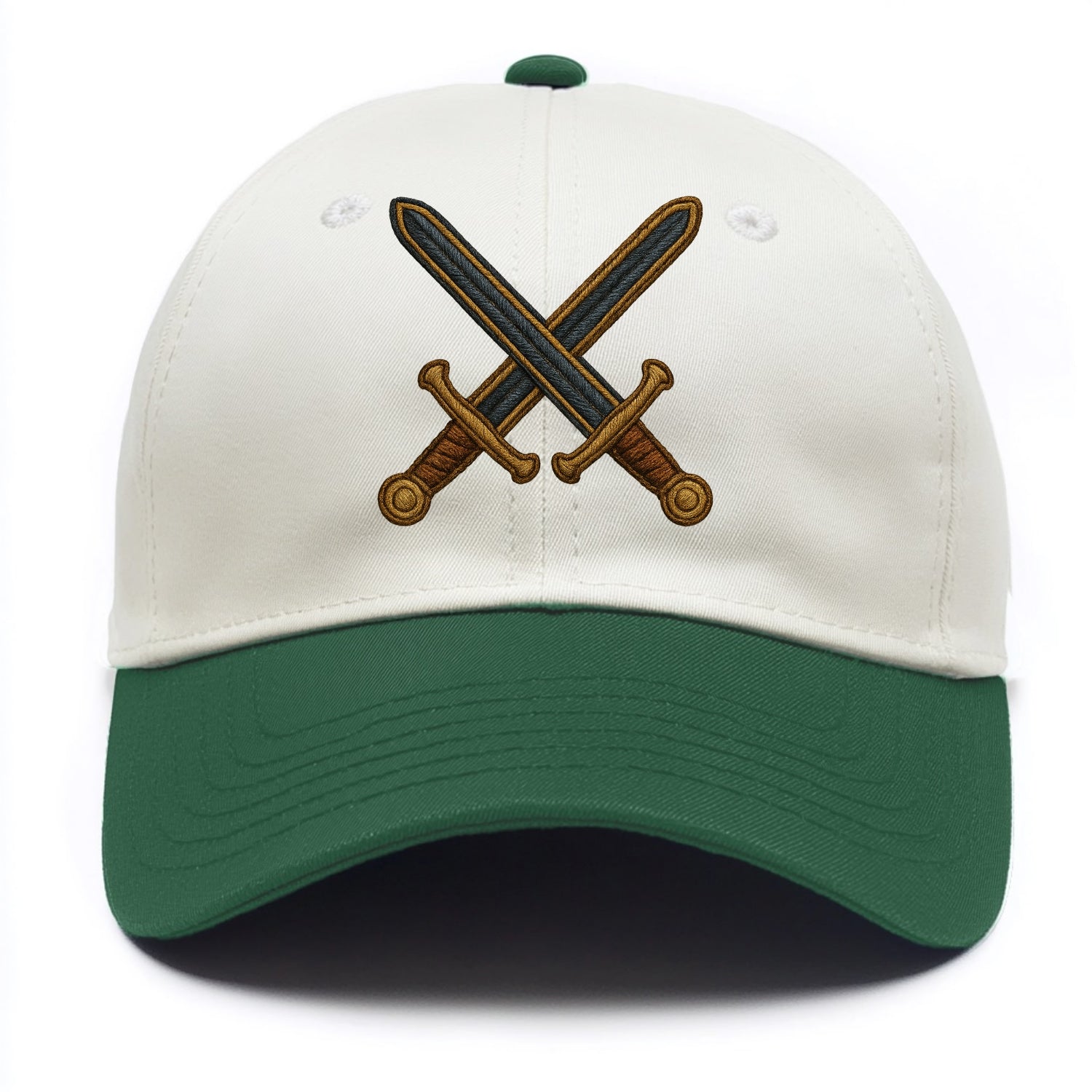 Crossed Swords  - Two Tone Cap - Green