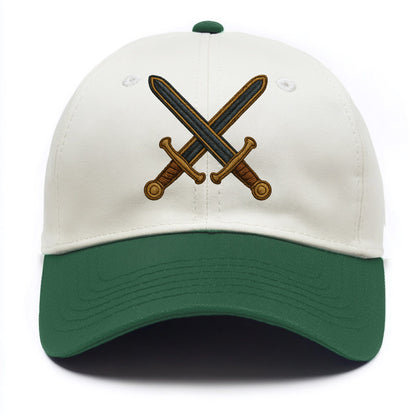 Crossed Swords  - Two Tone Cap - Green