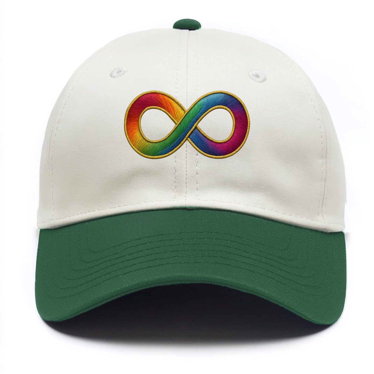 Infinity Symbol  - Two Tone Cap - Green