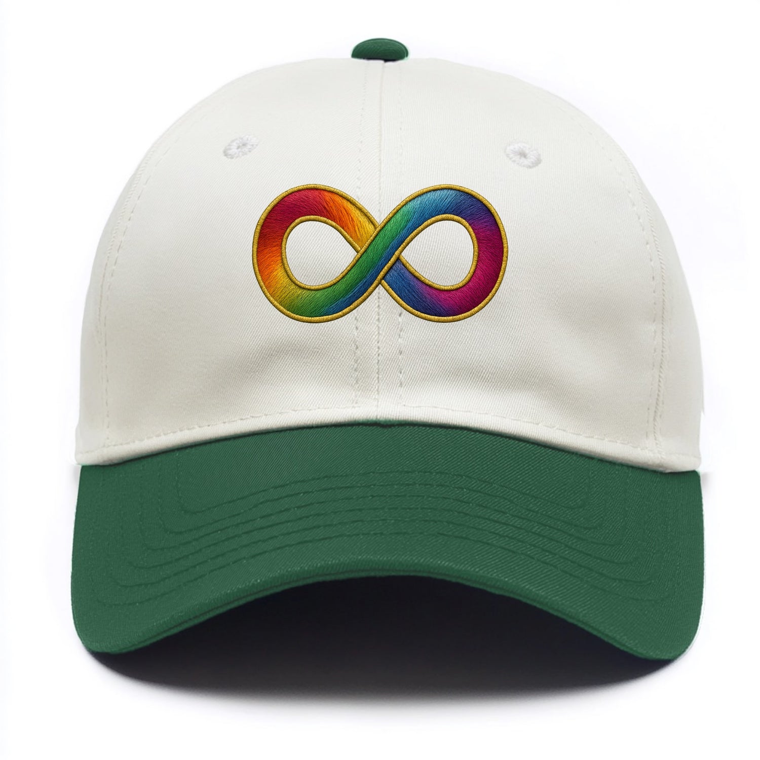 Infinity Symbol  - Two Tone Cap - Green
