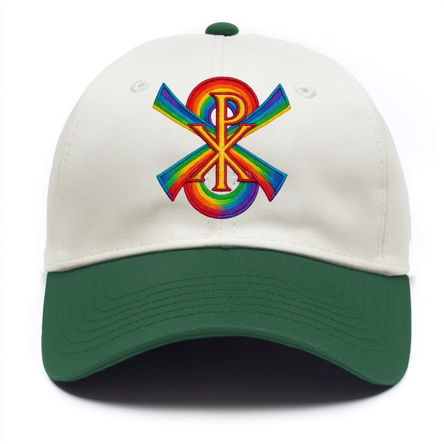Chi Rho  - Two Tone Cap - Green