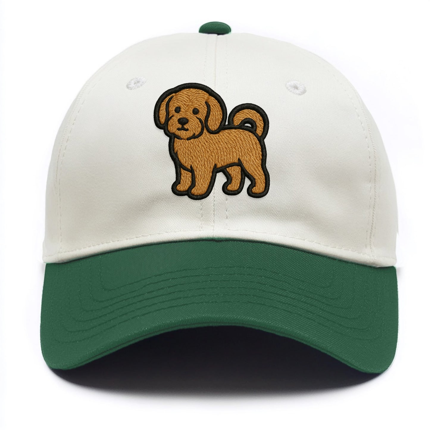 Havanese - Contemporary small dog design - Two Tone Cap - Green