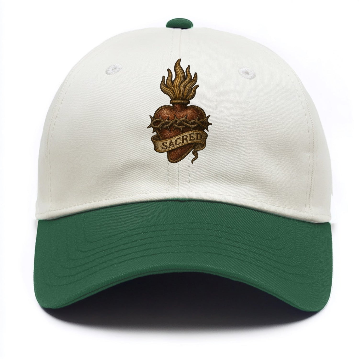 Sacred Heart  - Two Tone Cap - Green