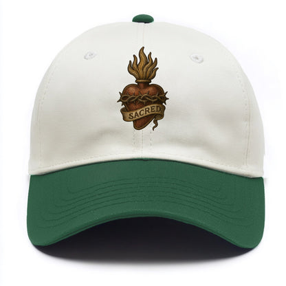 Sacred Heart  - Two Tone Cap - Green