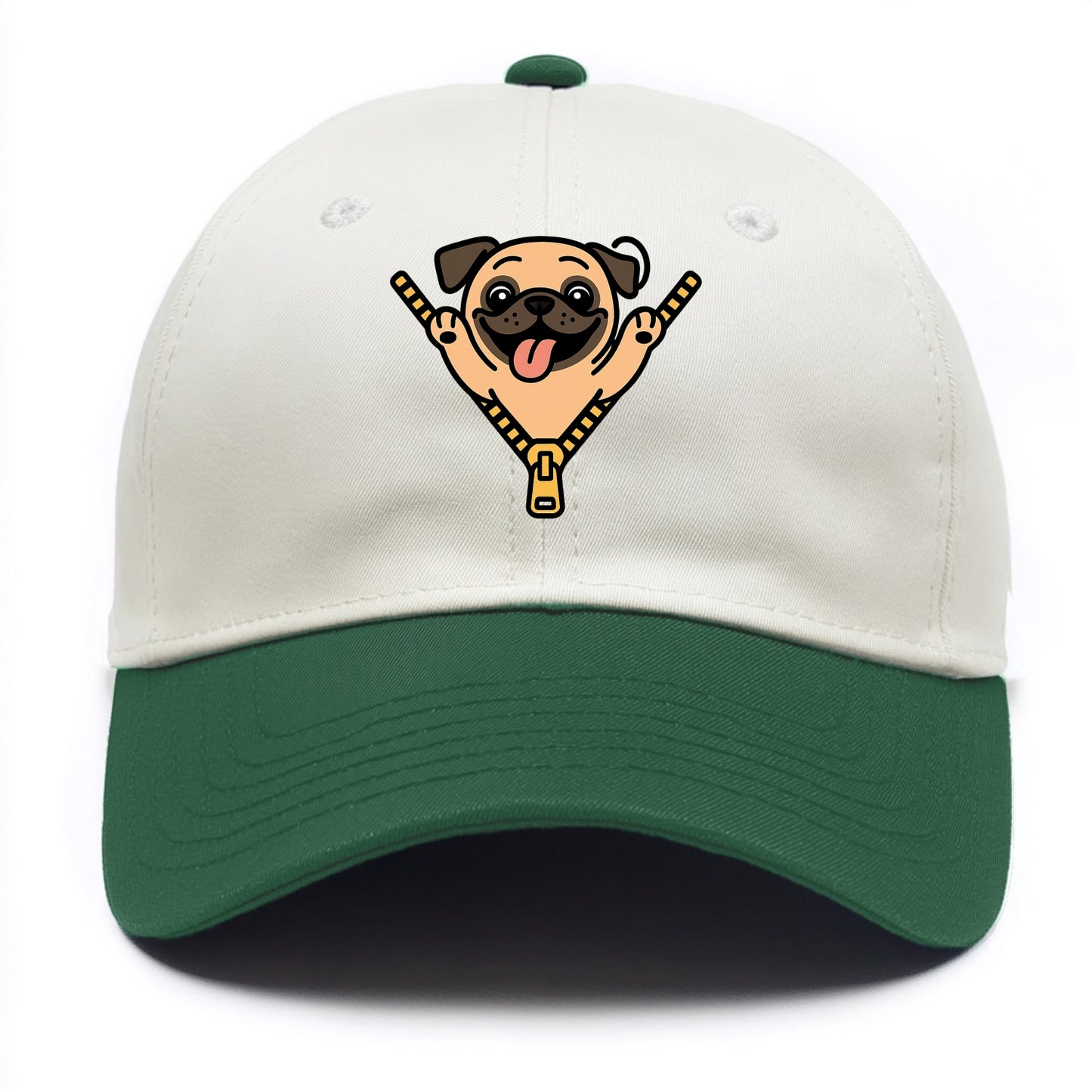 Pug - Two Tone Cap - Green