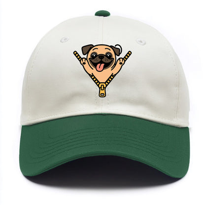 Pug - Two Tone Cap - Green
