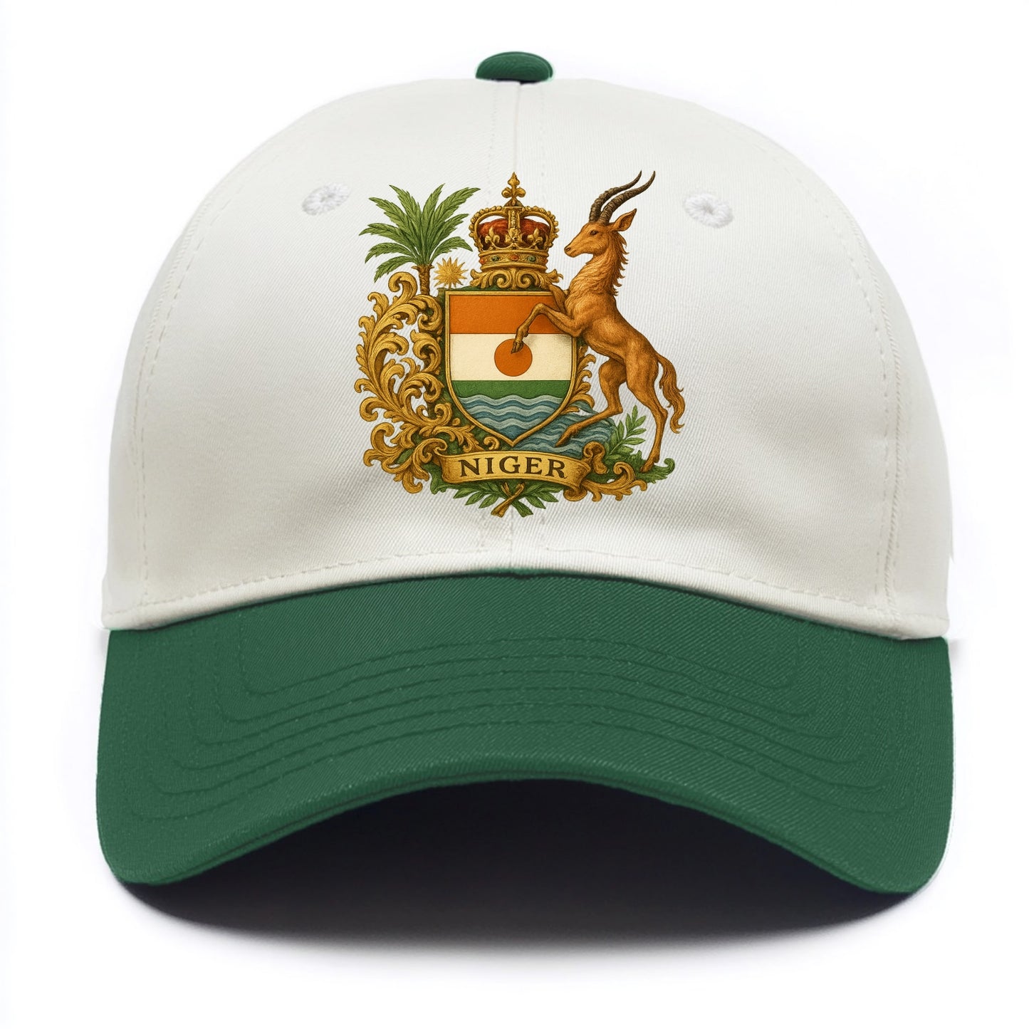 Niger Heritage Badge  - Two Tone Cap - Green