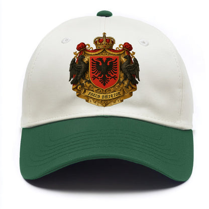 Albania Double Eagle Emblem  - Two Tone Cap - Green