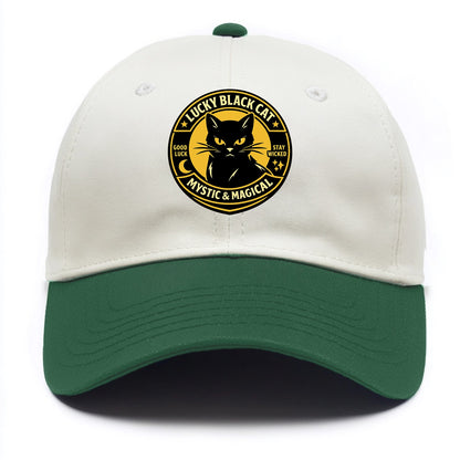 Mystic Feline Emblem - Two Tone Cap - Green