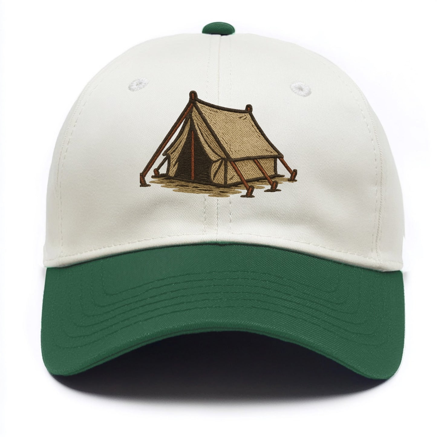 Camping Tent  - Two Tone Cap - Green