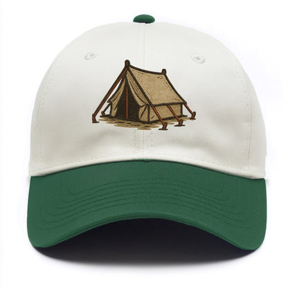 Camping Tent  - Two Tone Cap - Green