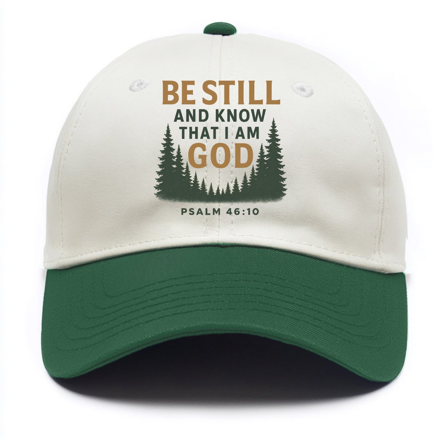 Psalm 46:10 Forest - Two Tone Cap - Green