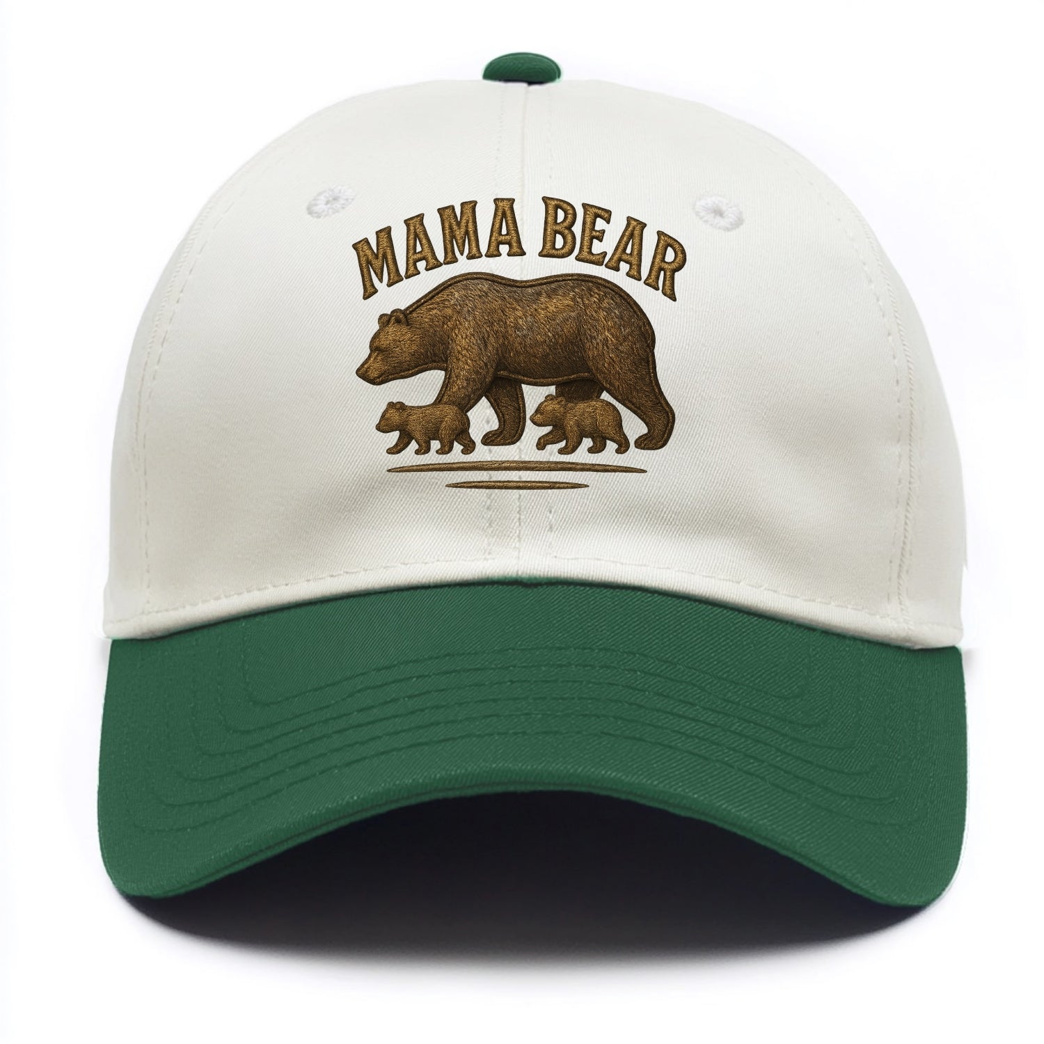 Mama Bear  - Two Tone Cap - Green