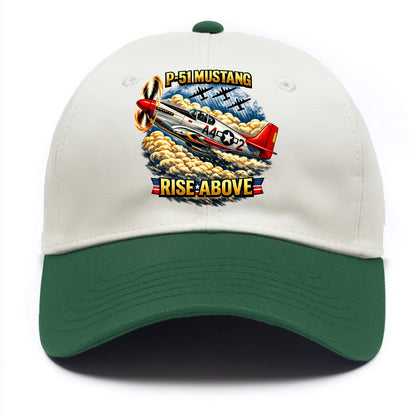 P 51 Mustang Rise Above - Two Tone Cap - Green