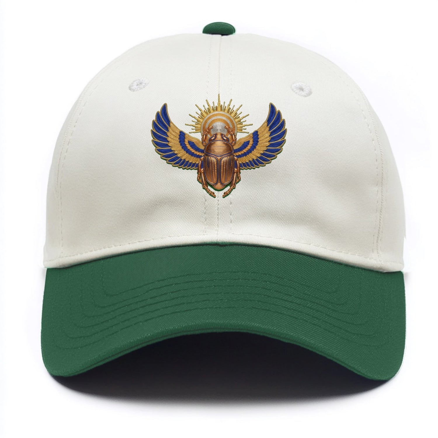 Winged Scarab - Two Tone Cap - Green