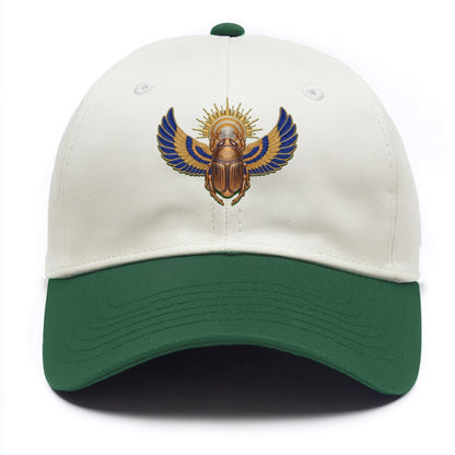 Winged Scarab - Two Tone Cap - Green