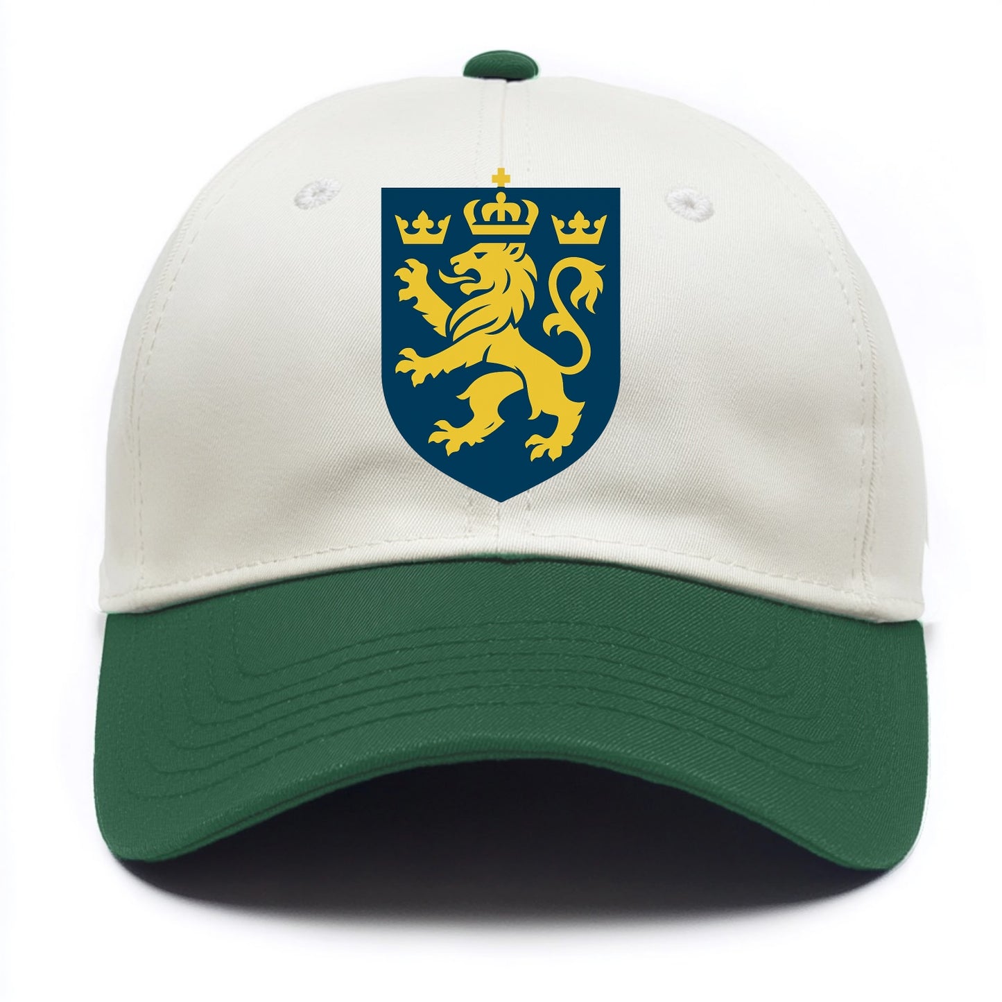 Sweden Three Crowns Emblem  - Two Tone Cap - Green