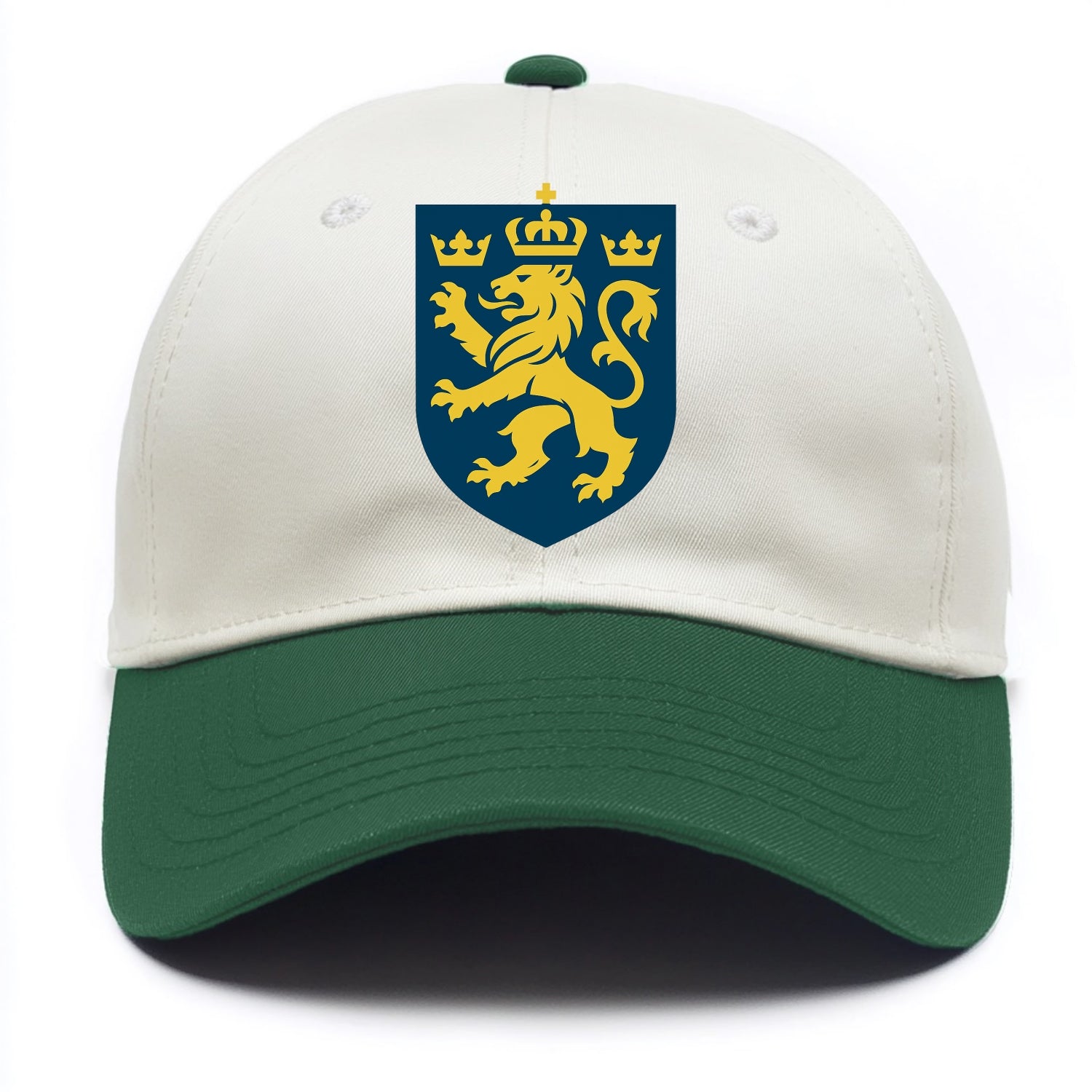 Sweden Three Crowns Emblem  - Two Tone Cap - Green