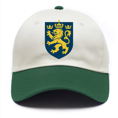 Sweden Three Crowns Emblem  - Two Tone Cap - Green