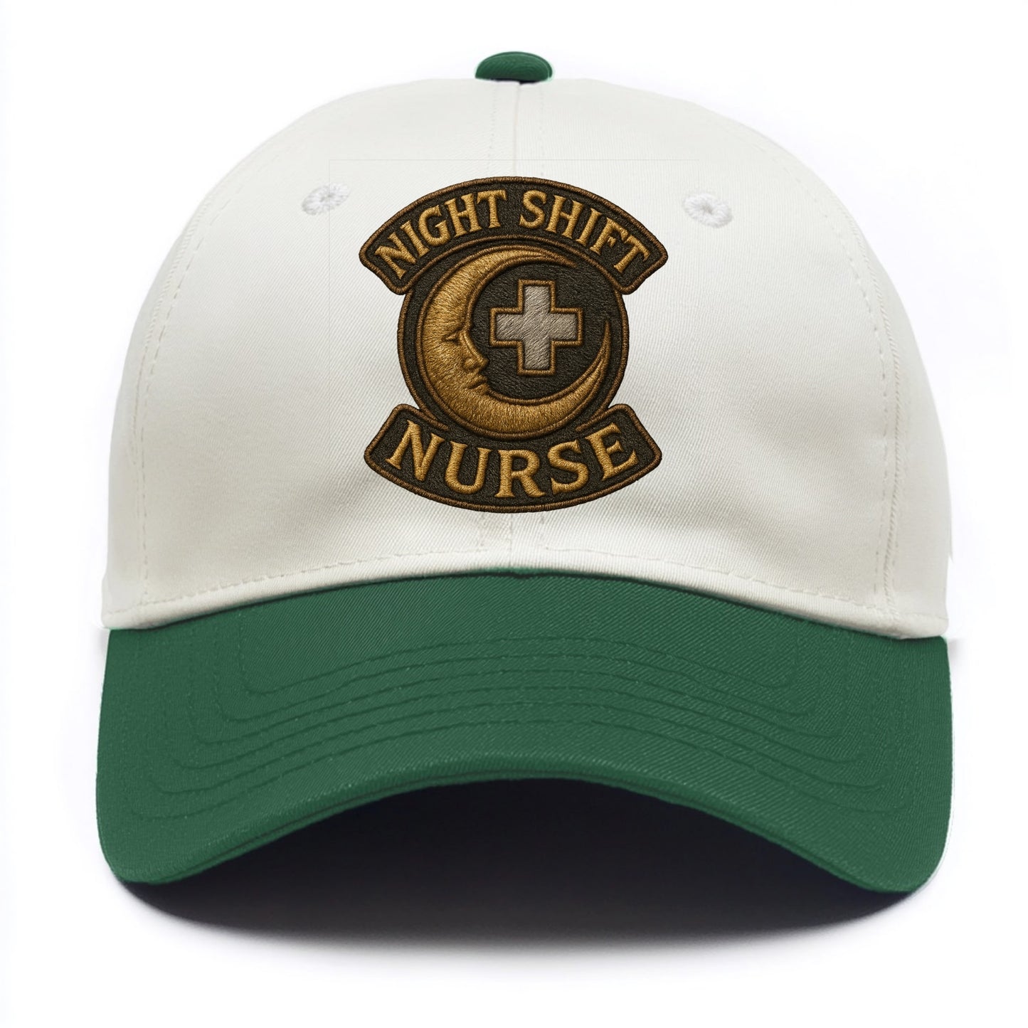 Night Shift Nurse  - Two Tone Cap - Green