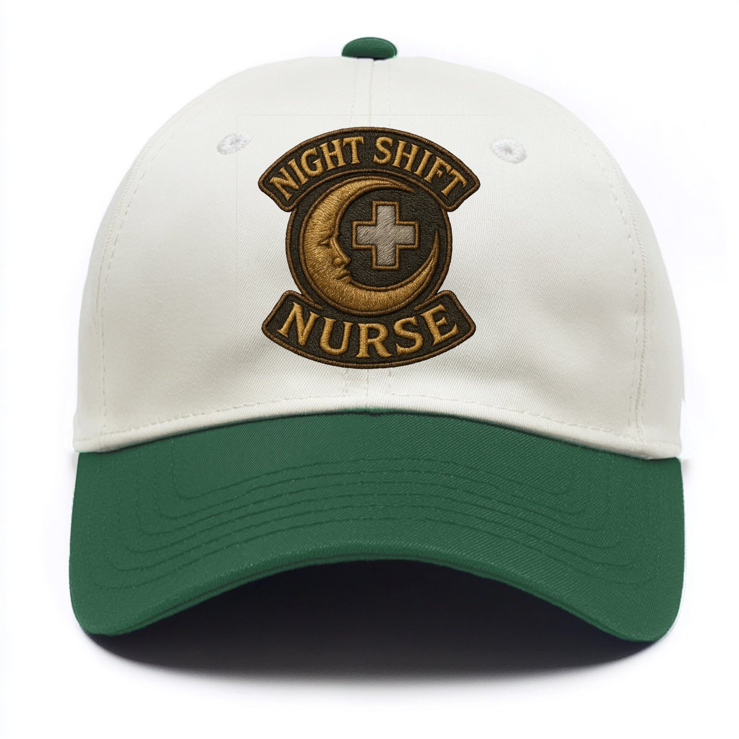 Night Shift Nurse  - Two Tone Cap - Green