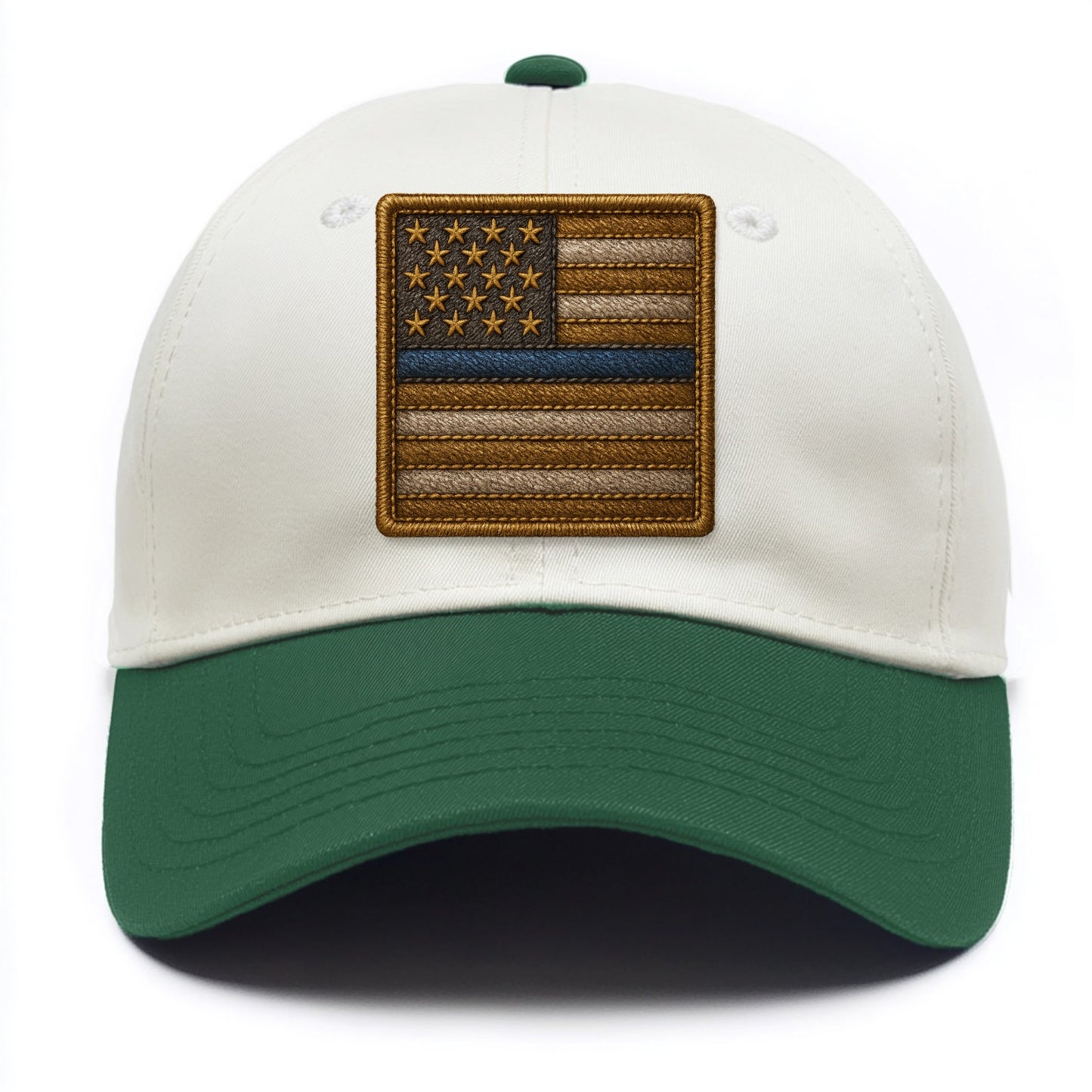 Thin Blue Line  - Two Tone Cap - Green