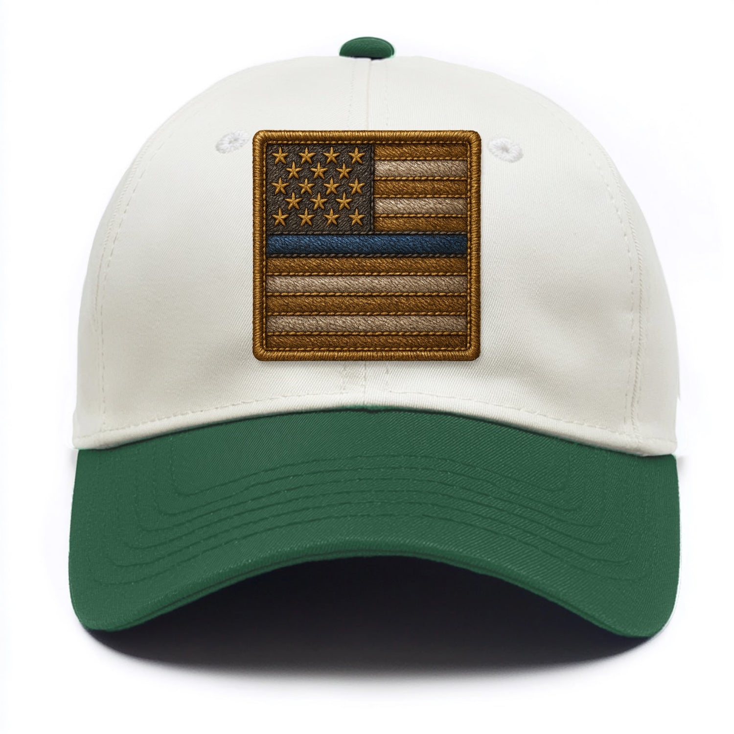 Thin Blue Line  - Two Tone Cap - Green