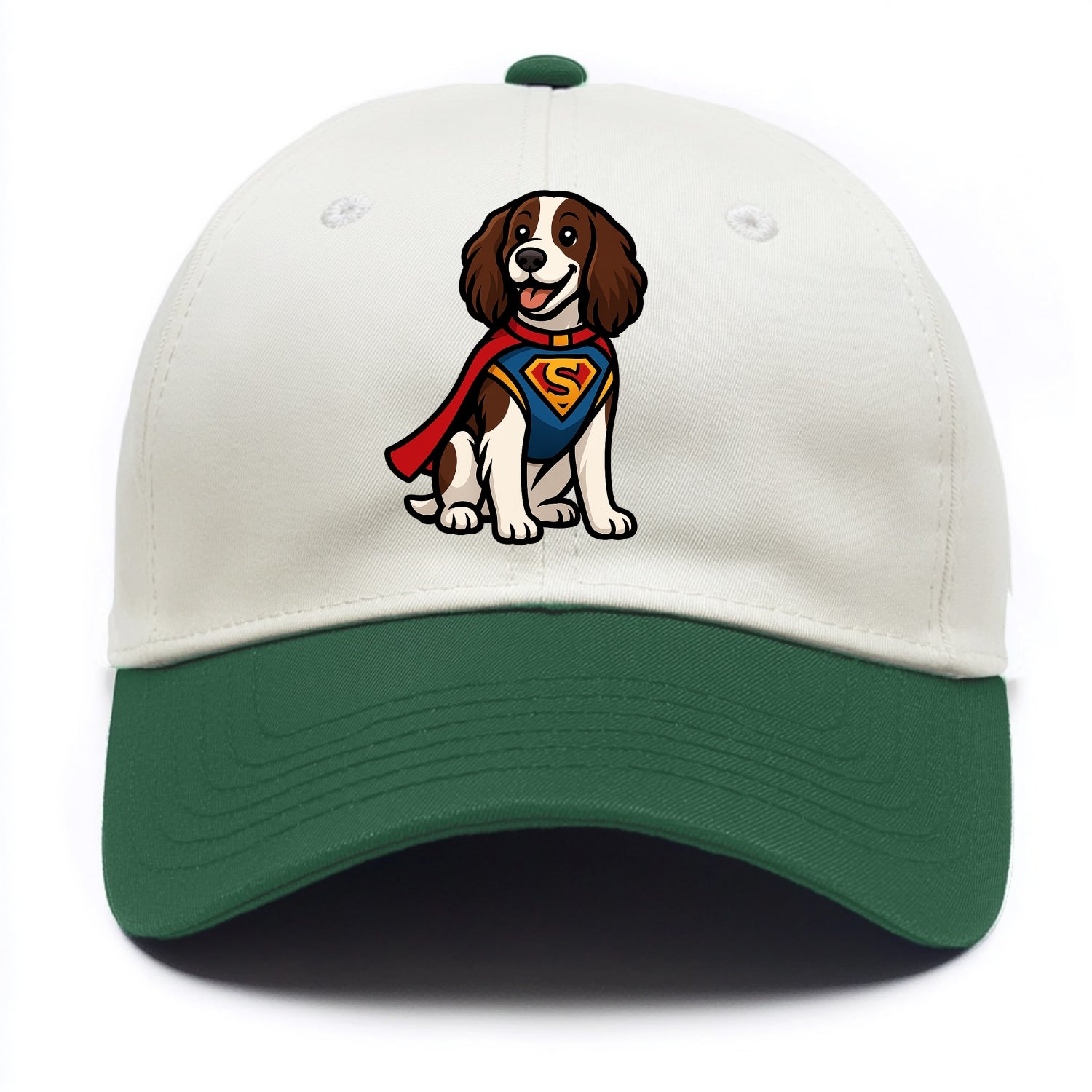Springer Spaniel Friendly Hero  - Two Tone Cap - Green