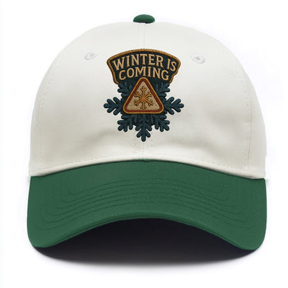 Winter Is Coming  - Two Tone Cap - Green