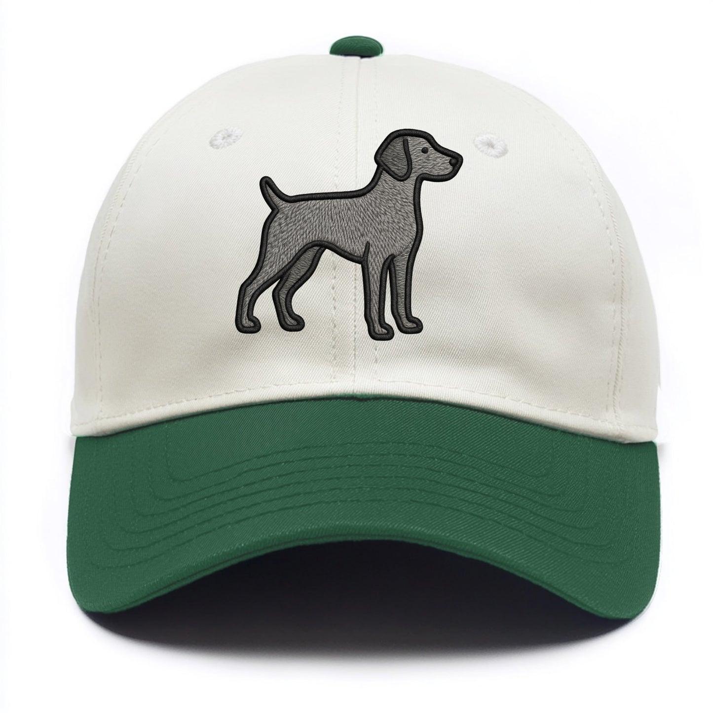 Weimaraner - Trendy gray ghost design wi - Two Tone Cap - Green