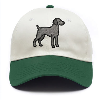 Weimaraner - Trendy gray ghost design wi - Two Tone Cap - Green
