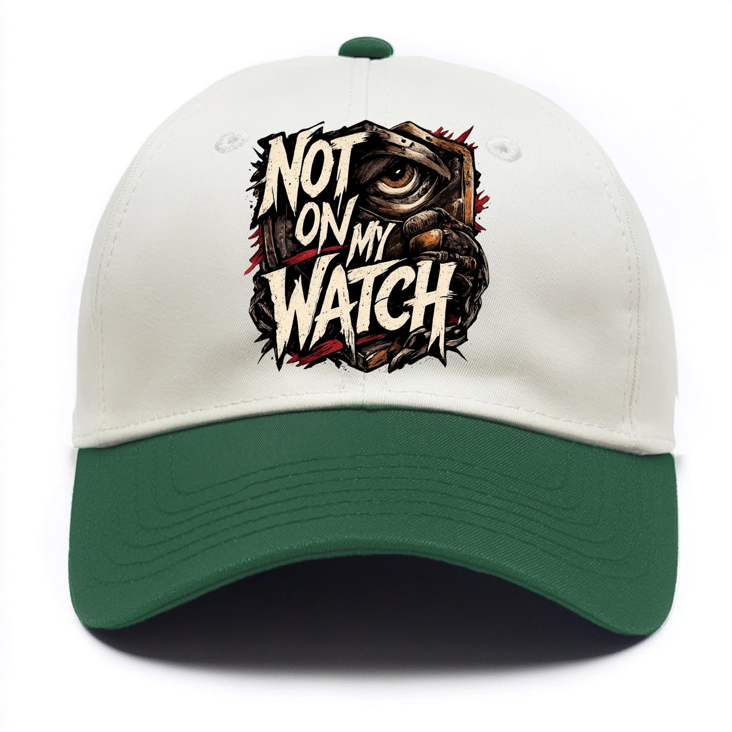Not On My Watch - Two Tone Cap - Green