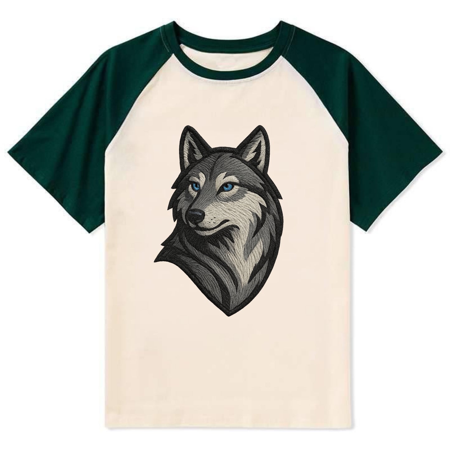 Trust Your Instincts  - Contrast Raglan T-shirt - Green