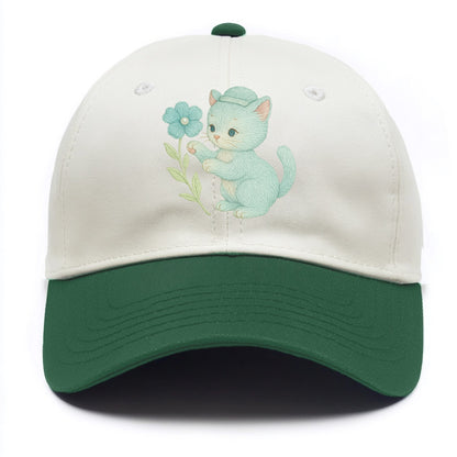 Aqua Kitten - Two Tone Cap - Green