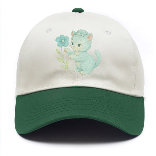 Aqua Kitten - Two Tone Cap - Green