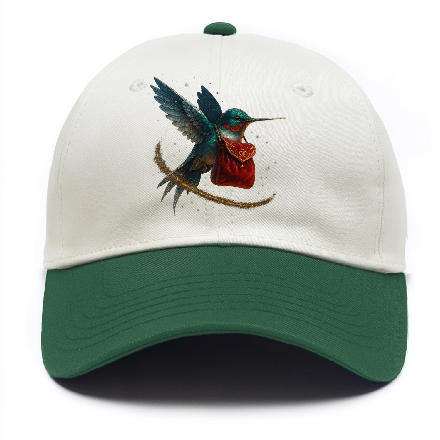 Frostbite Hummingbird Courier  - Two Tone Cap - Green