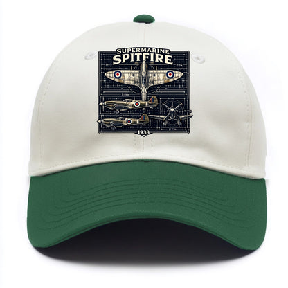 Spitfire Blueprint - Two Tone Cap - Green