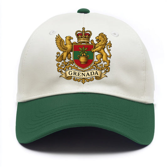 Grenada Heritage Badge  - Two Tone Cap - Green