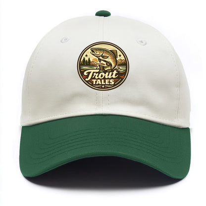Trout Tales Adventure Emblem - Two Tone Cap - Green