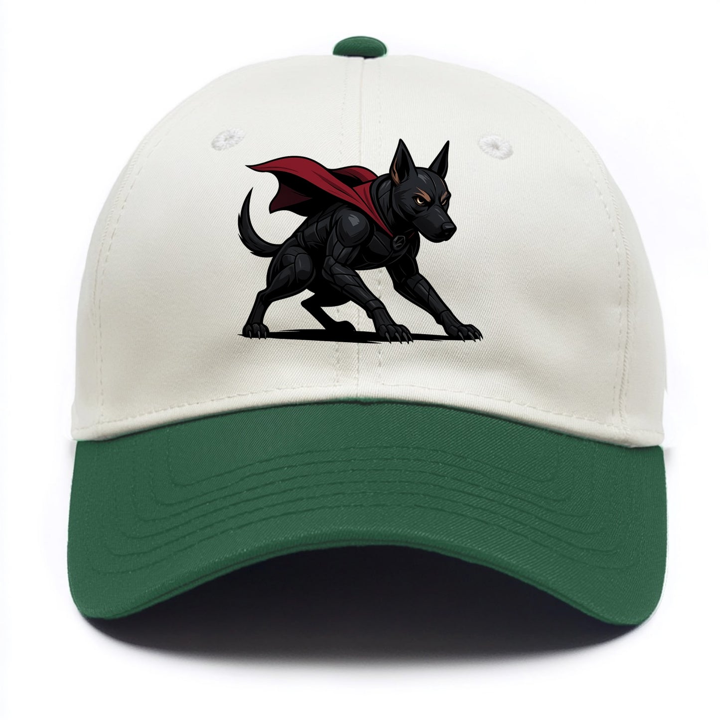 Belgian Malinois Black Panther  - Two Tone Cap - Green