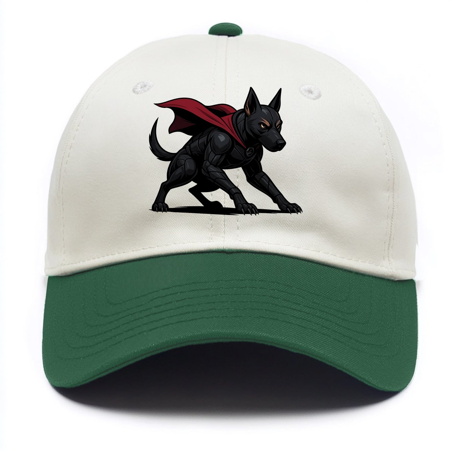Belgian Malinois Black Panther  - Two Tone Cap - Green