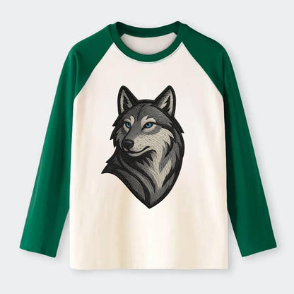 Trust Your Instincts  - Raglan Long Sleeve T-Shirt - Green