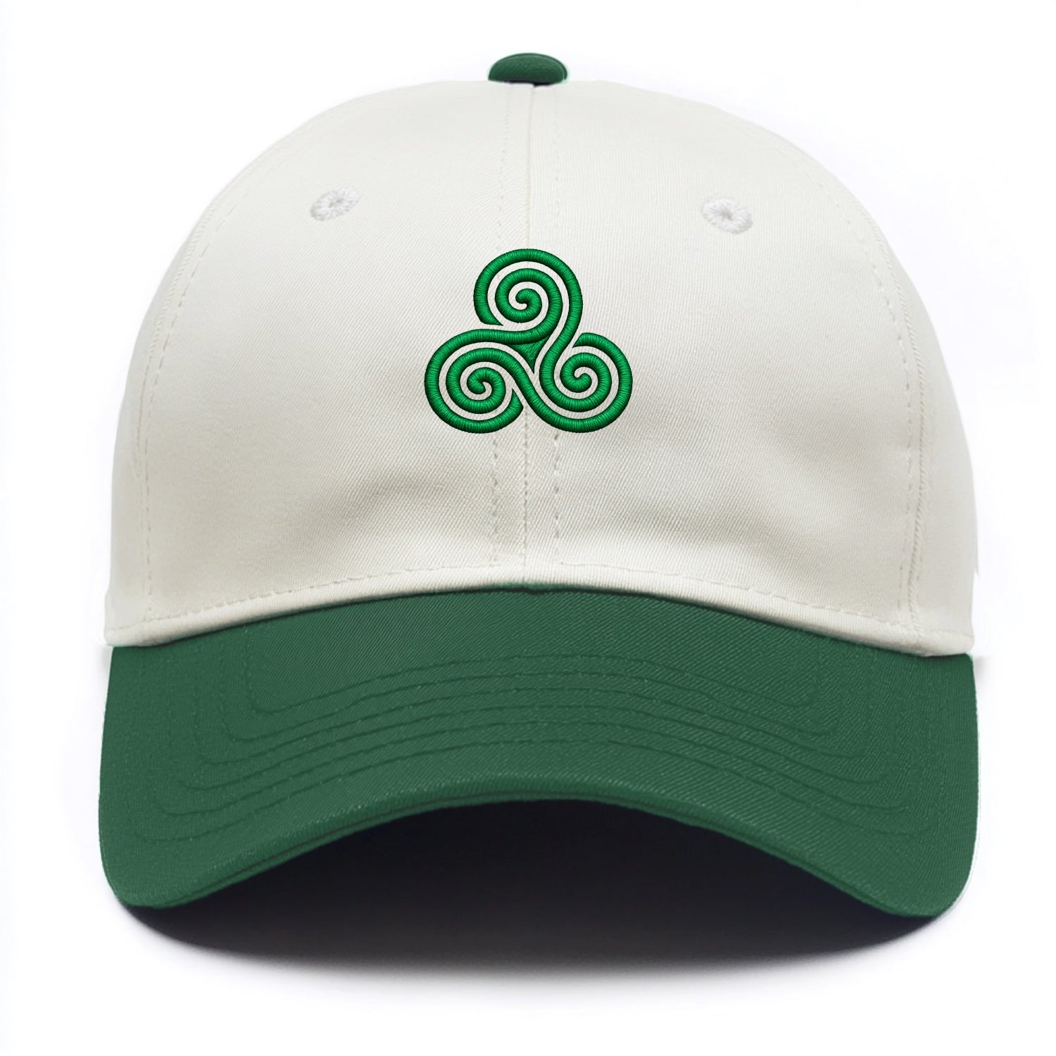 Triple Spiral - Two Tone Cap - Green