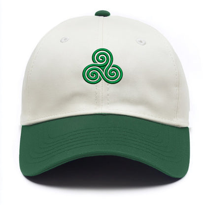 Triple Spiral - Two Tone Cap - Green