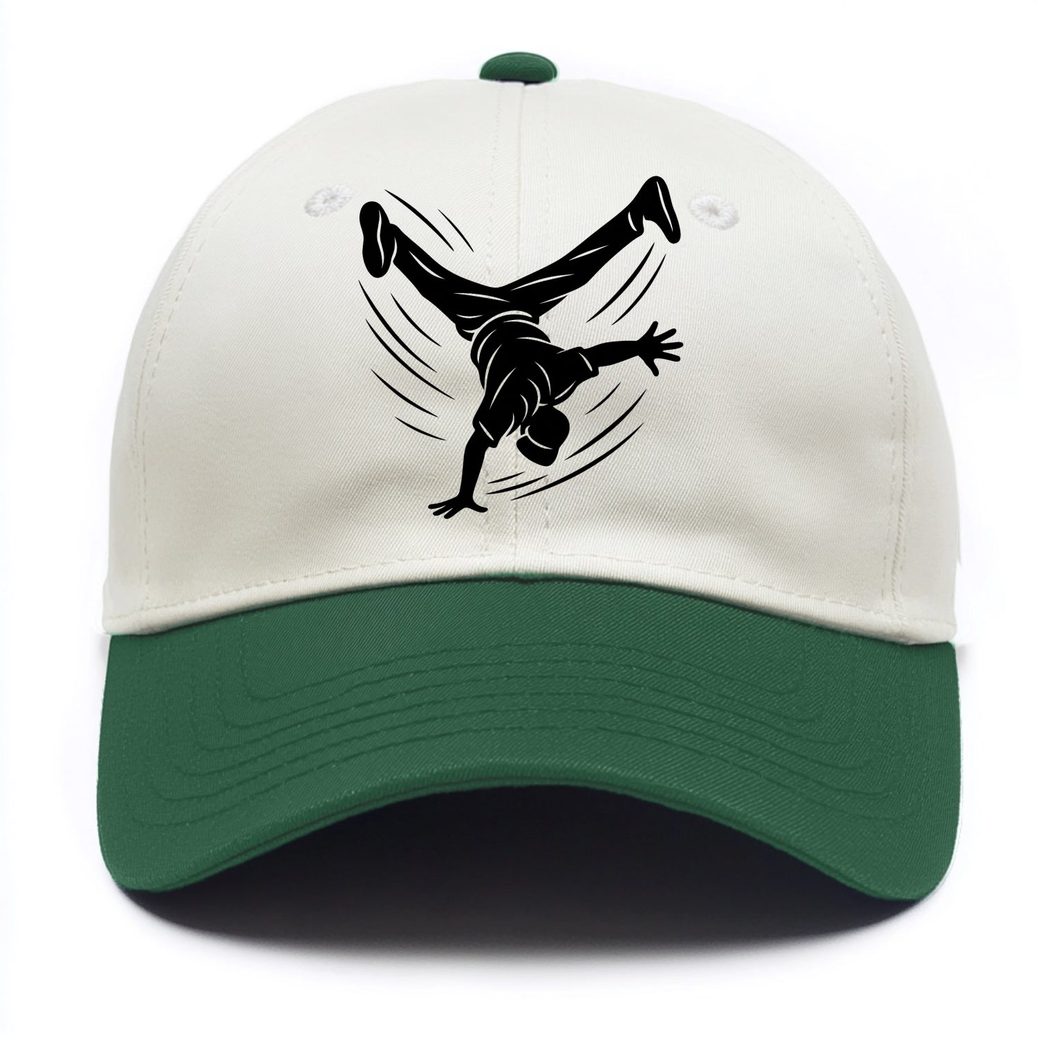 Breakdancer windmill move - Two Tone Cap - Green