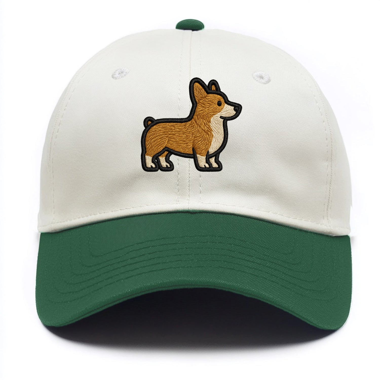 Pembroke Welsh Corgi - Trendy minimal sh - Two Tone Cap - Green